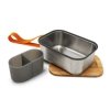 black+blum CLASSIC Stalowy Lunchbox L / Pomarańczowy